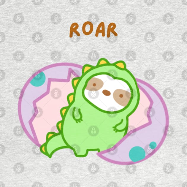 Roar T-Rex Dinosaur Sloth by theslothinme